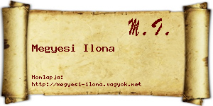 Megyesi Ilona névjegykártya